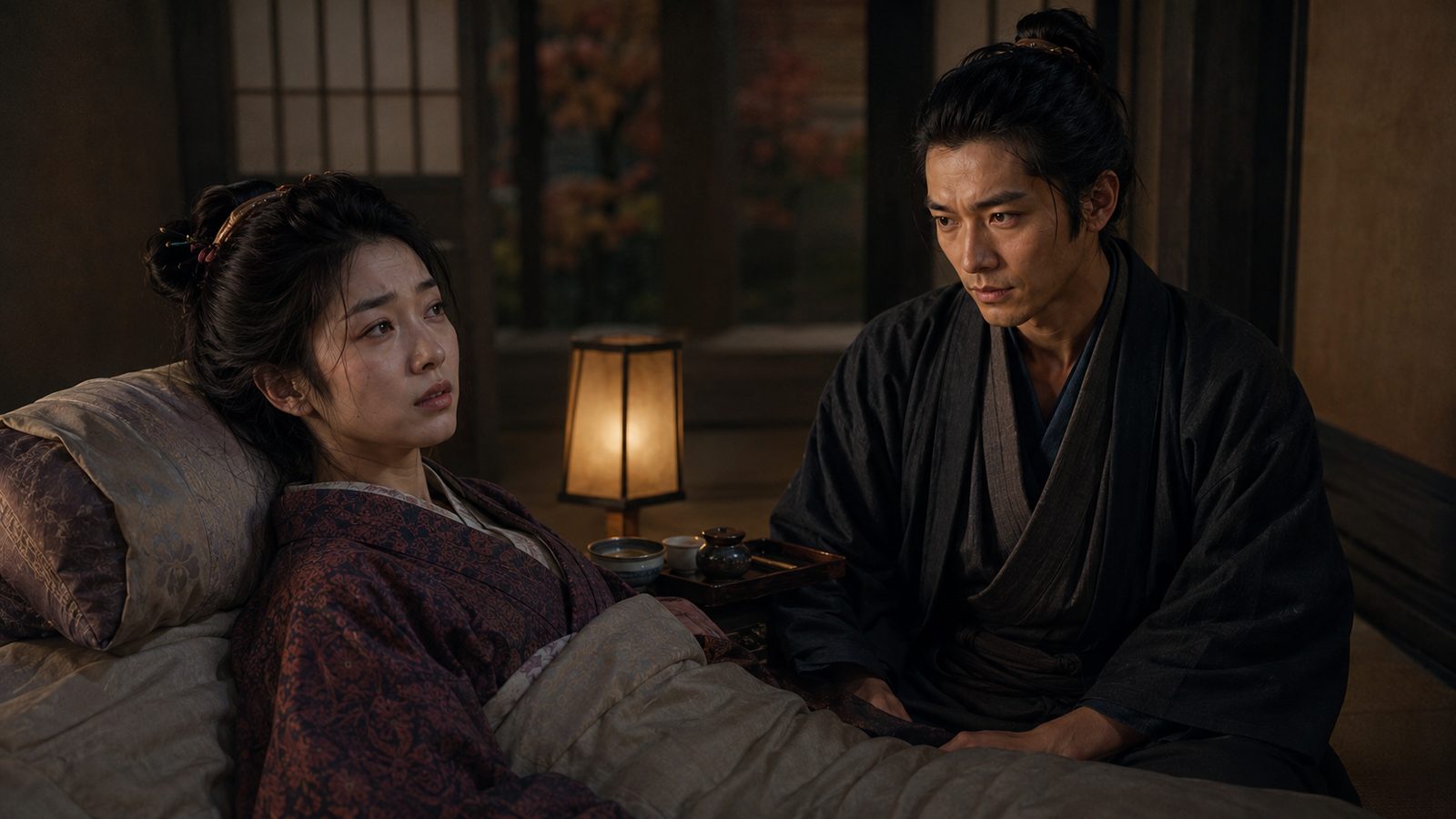 『花も刀も』秋あらし:病床のお豊