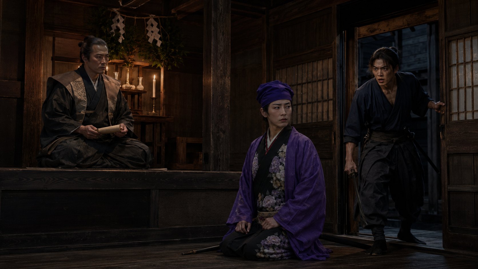 『雪之丞変化』第2章「新しき敵」の場面イメージ