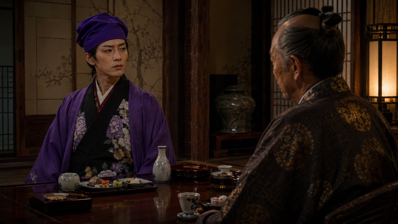 『雪之丞変化』第5章「敵杯」の場面イメージ