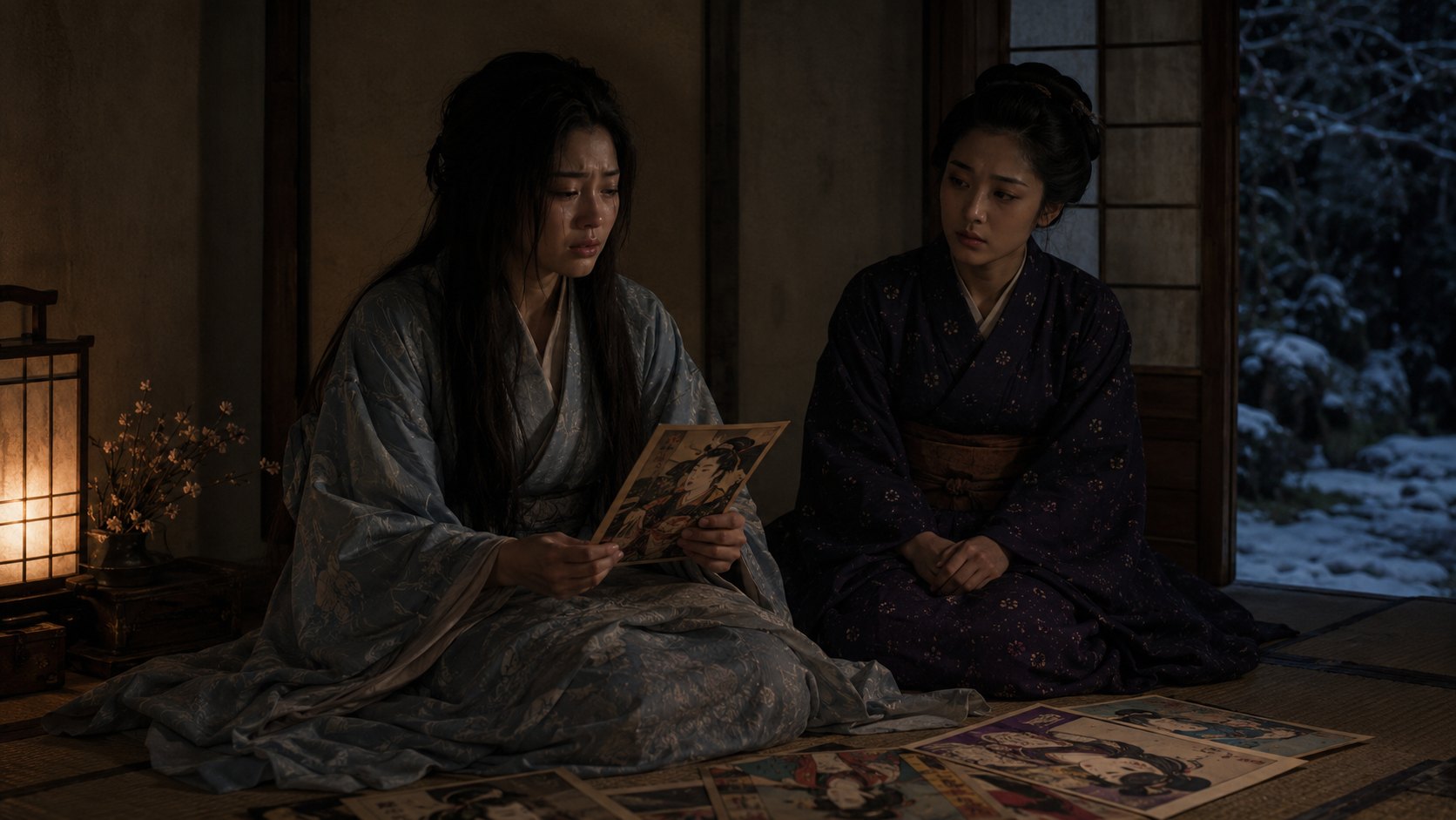 『雪之丞変化』第6章「狂ひょうの恋」の場面イメージ