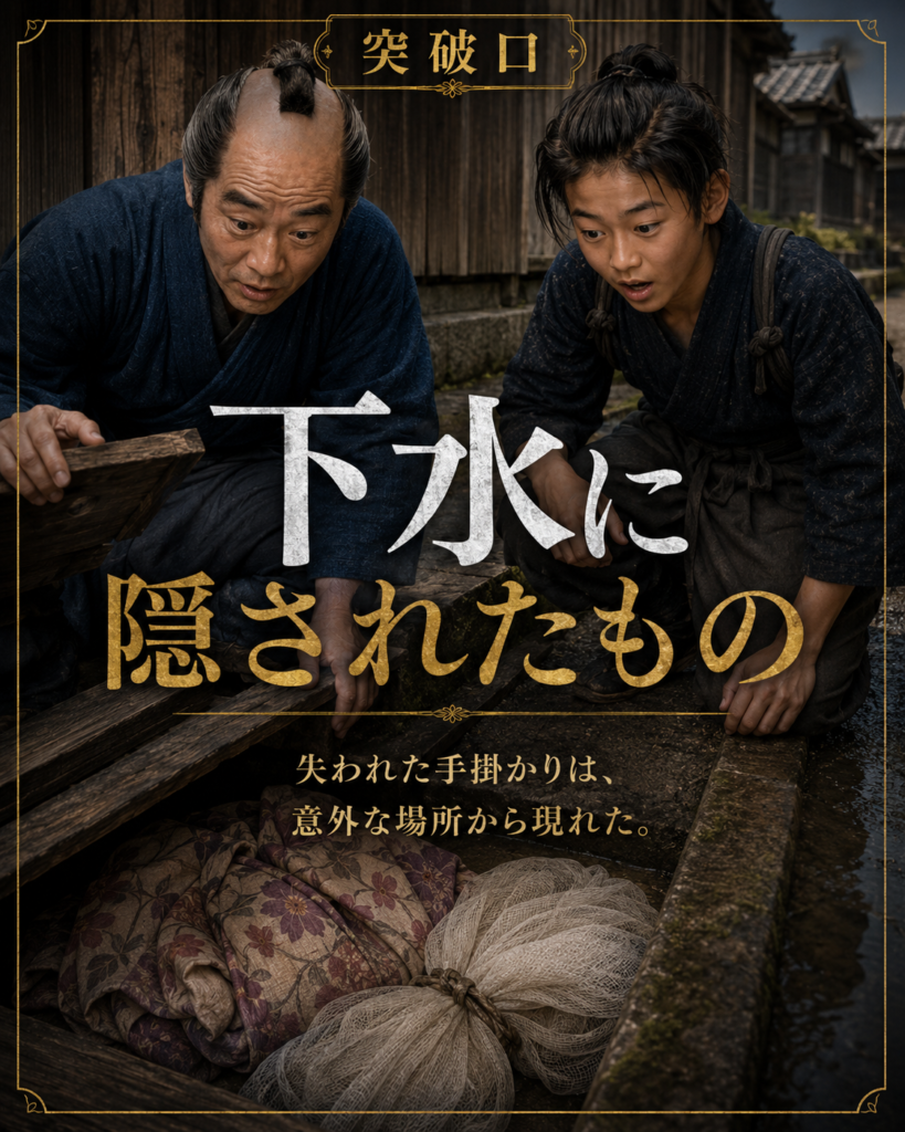 『謎の密室』物語を巡るカード：下水に隠されたもの