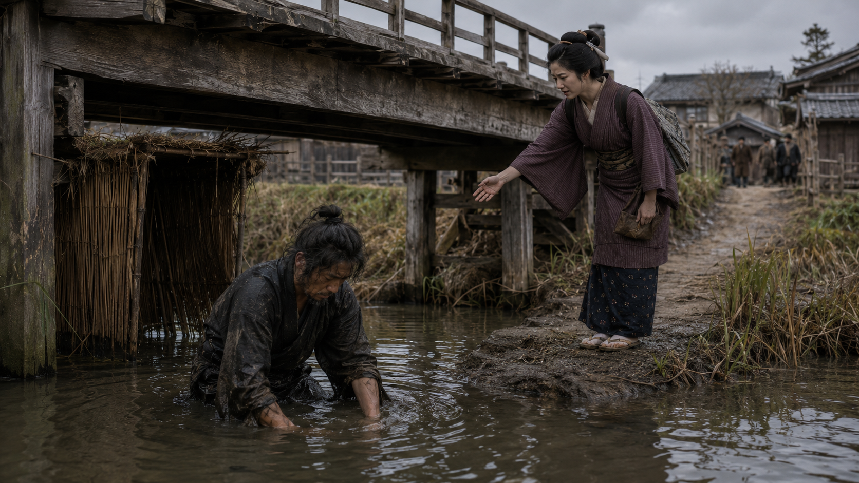 吉川英治『下頭橋由来』場面2「銀の釵を探す」