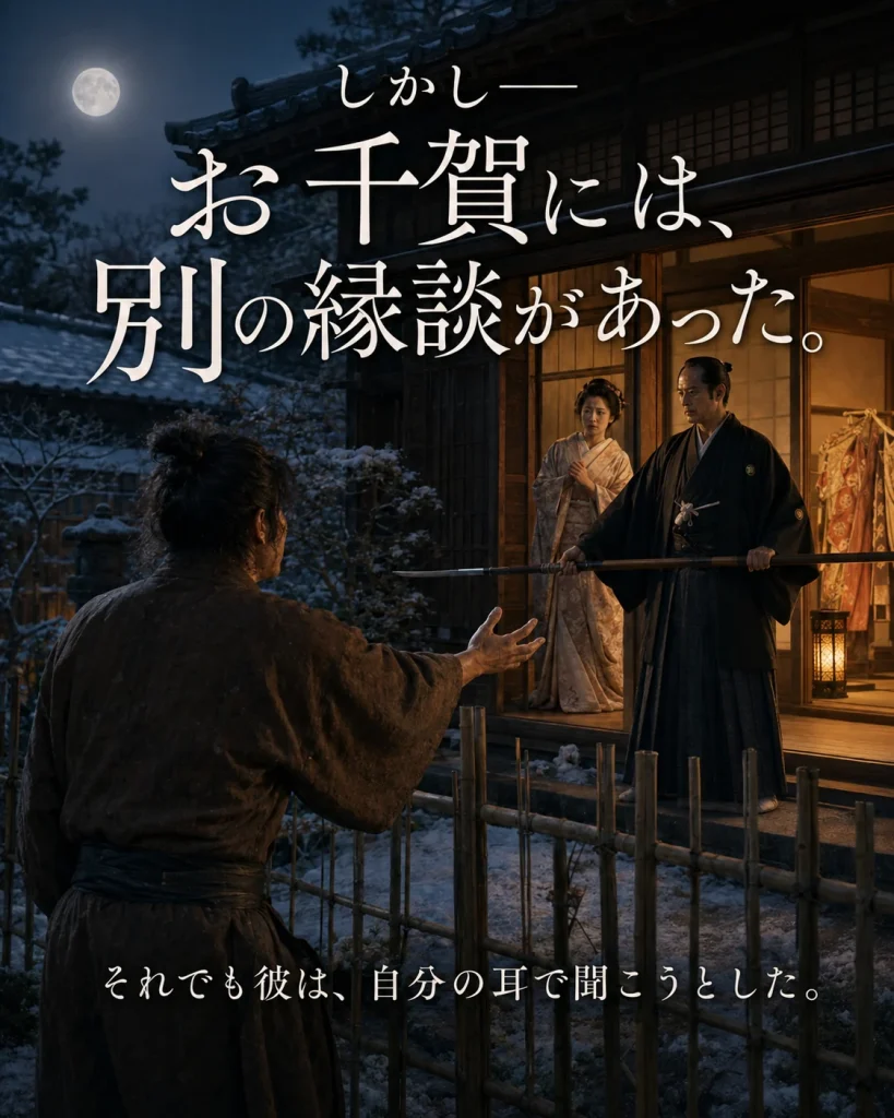 別の縁談を知っても本人の心を確かめようとする不破数右衛門