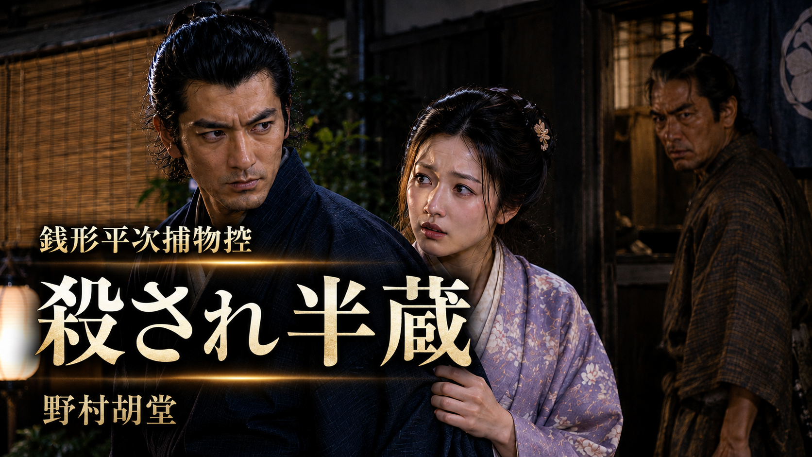 銭形平次と浪江を中心に描いた『殺され半蔵』のYouTubeサムネイル