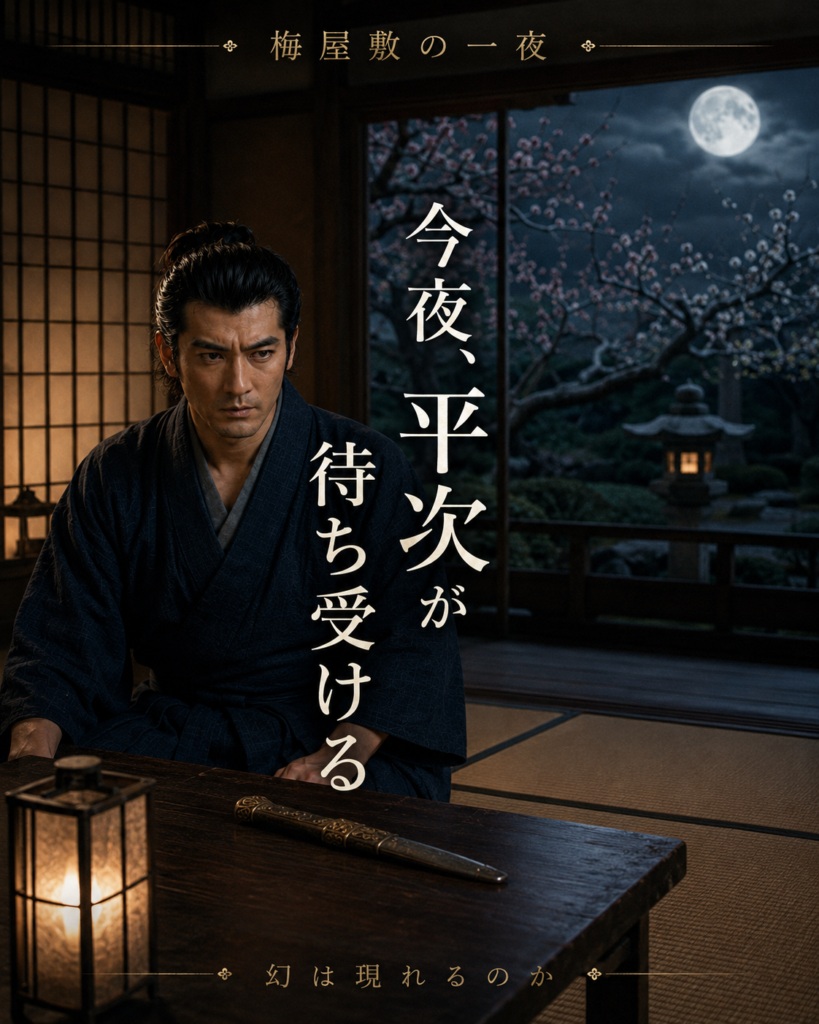 今夜、平次が待ち受ける