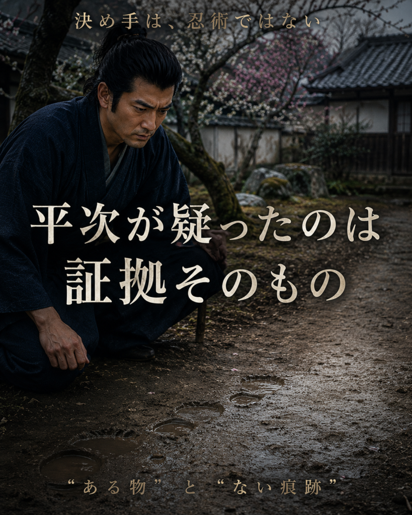 平次が疑ったのは証拠そのもの