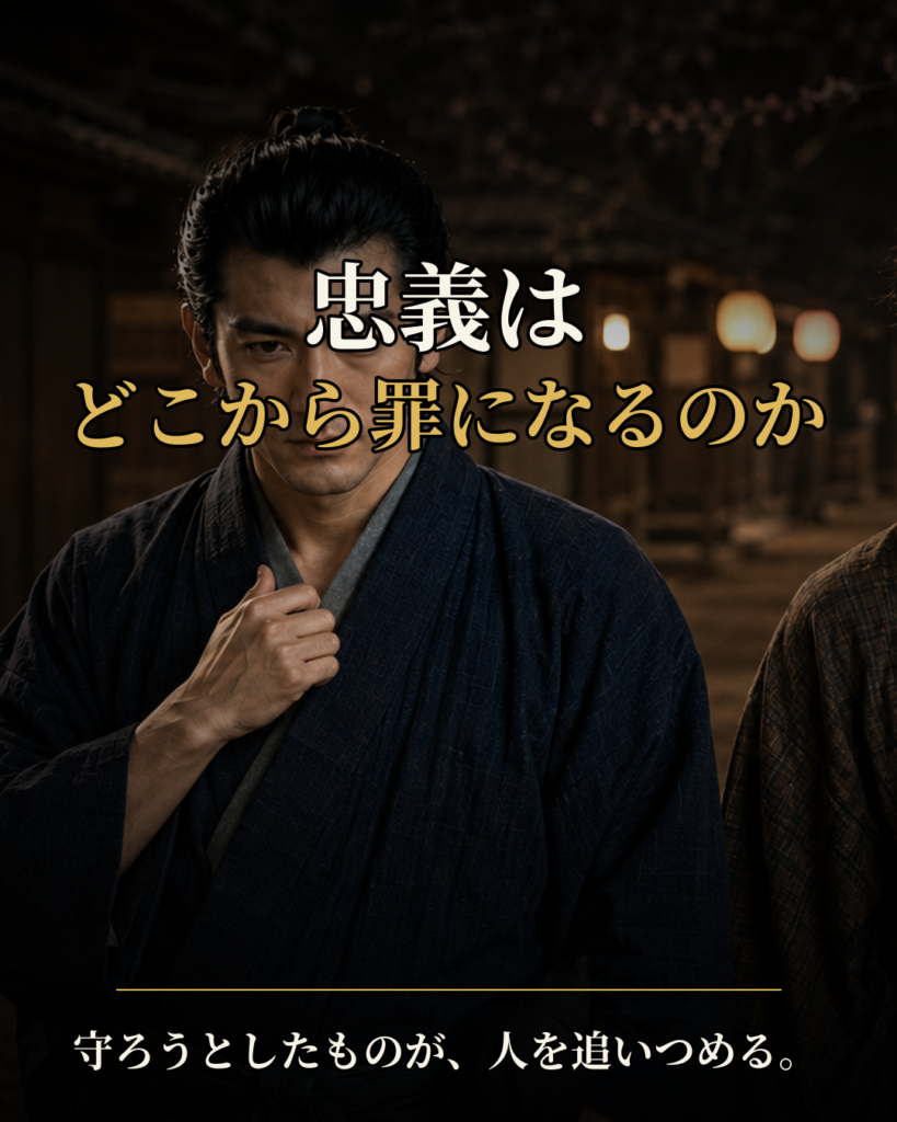 忠義と罪という作品テーマを示す第六カード