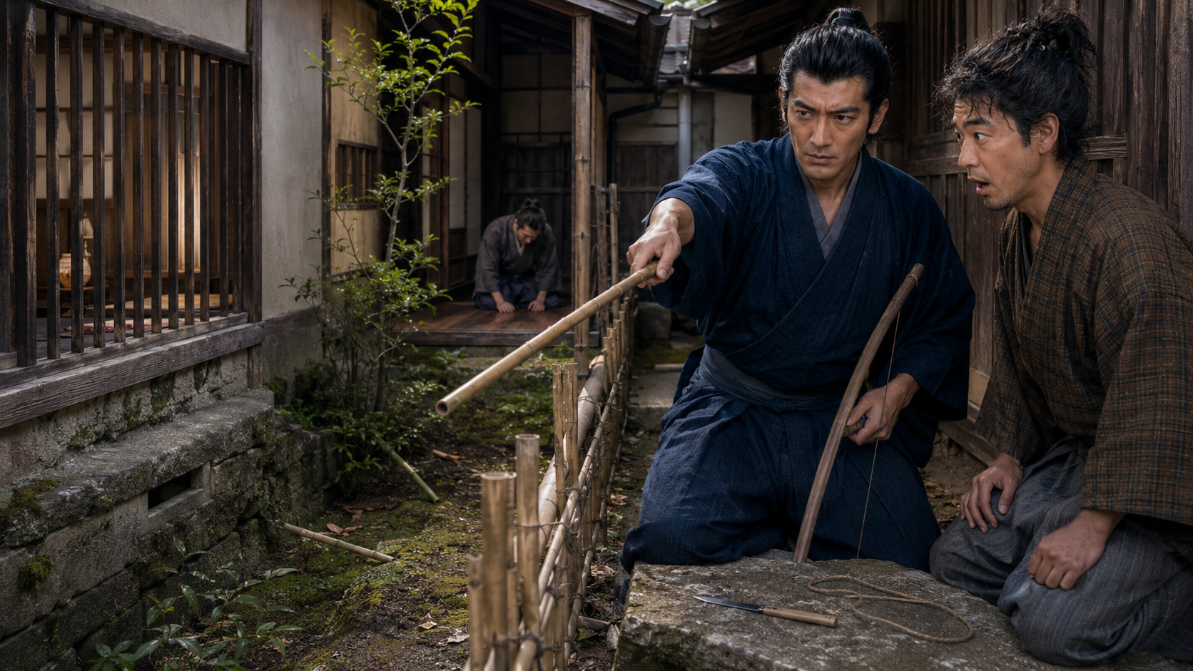 『有徳人殺害』第二章「美しき召使」の場面イメージ