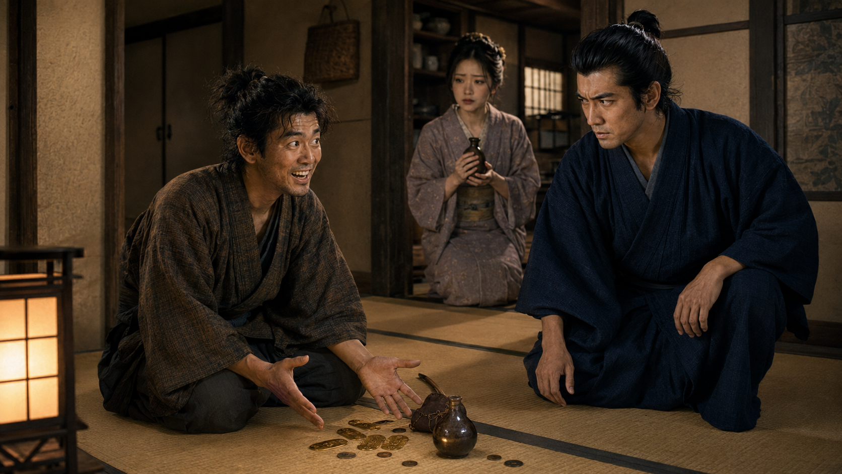 『有徳人殺害』第六章「新らしい展開へ」の場面イメージ