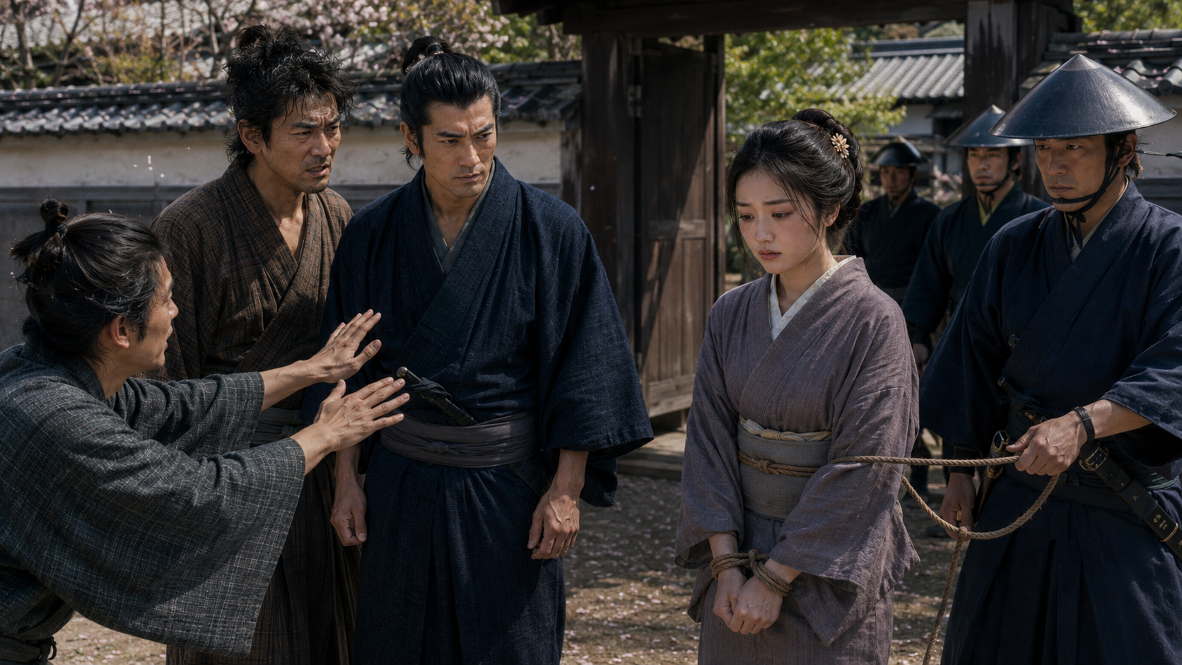 『有徳人殺害』第七章「お島の縄目」の場面イメージ