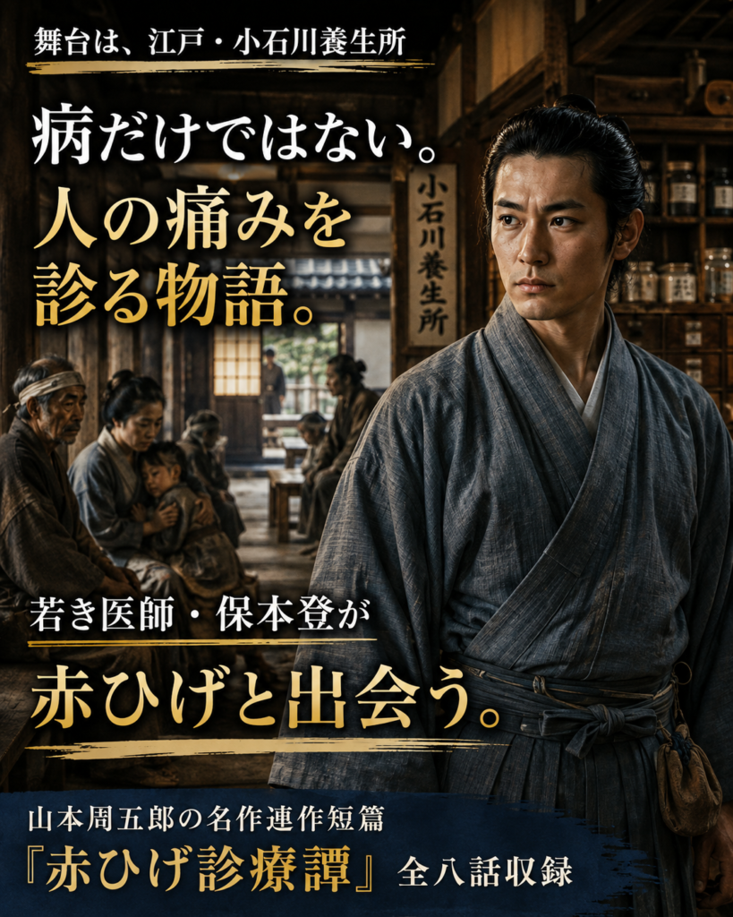 小石川養生所の中で若き医師・保本登が人の痛みと向き合う作品紹介画像