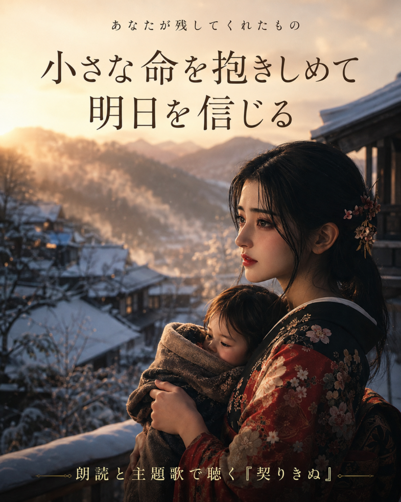 山本周五郎『契りきぬ』物語を巡るカード8：小さな命を抱きしめて、明日を信じる