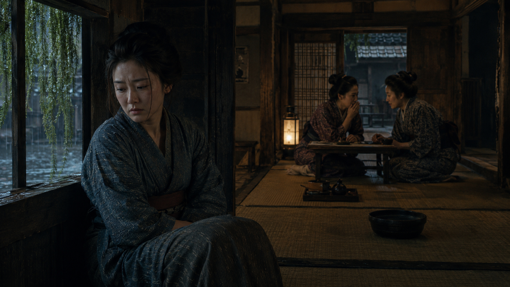 山本周五郎『契りきぬ』一の二 七両二分の賭けの場面画像