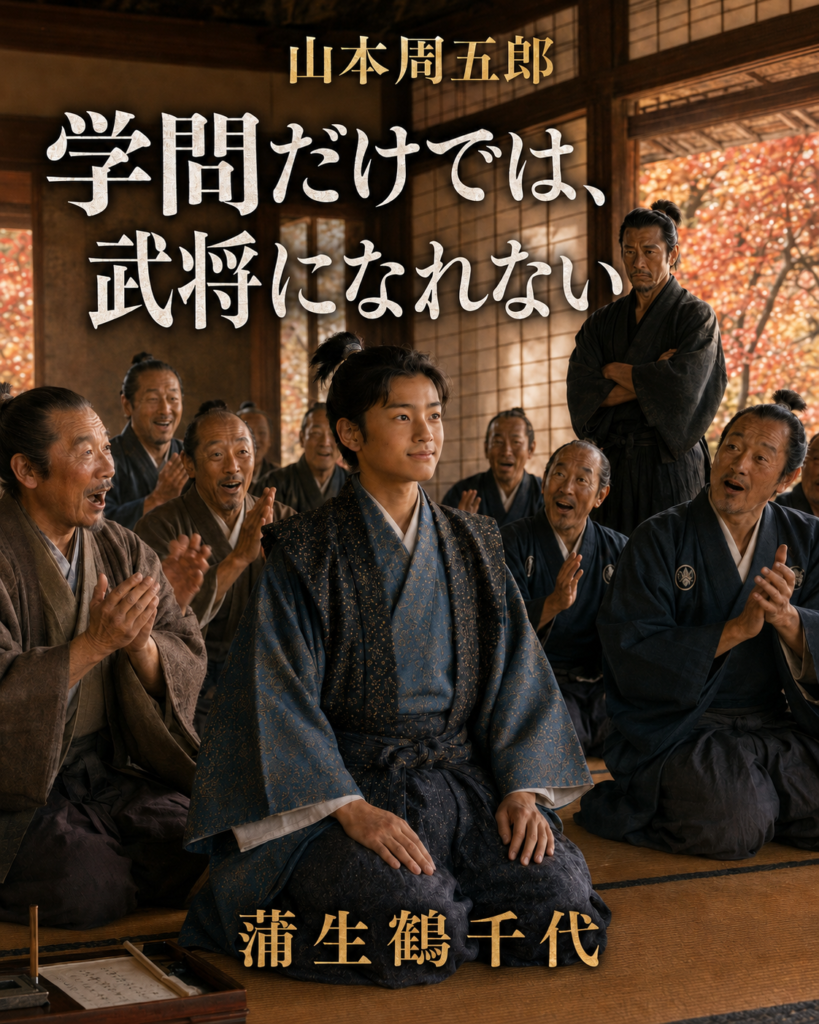 『蒲生鶴千代』物語を巡るカード1「学問だけでは、武将になれない」