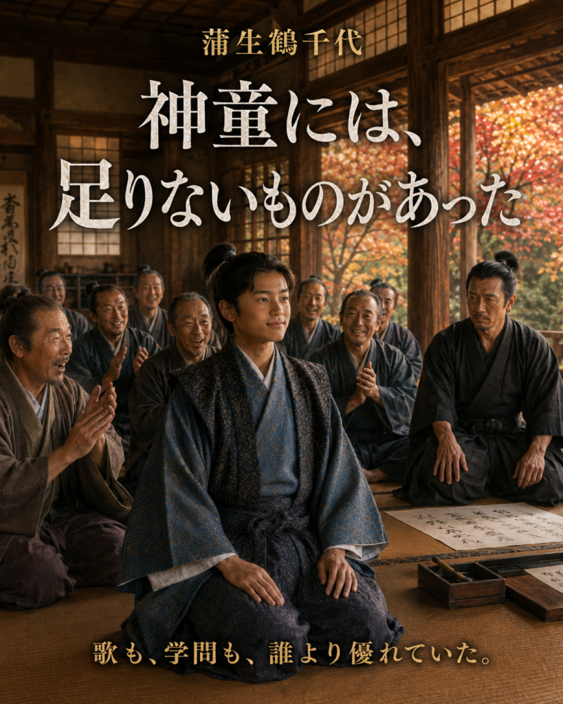 『蒲生鶴千代』物語を巡るカード2「神童には、足りないものがあった」