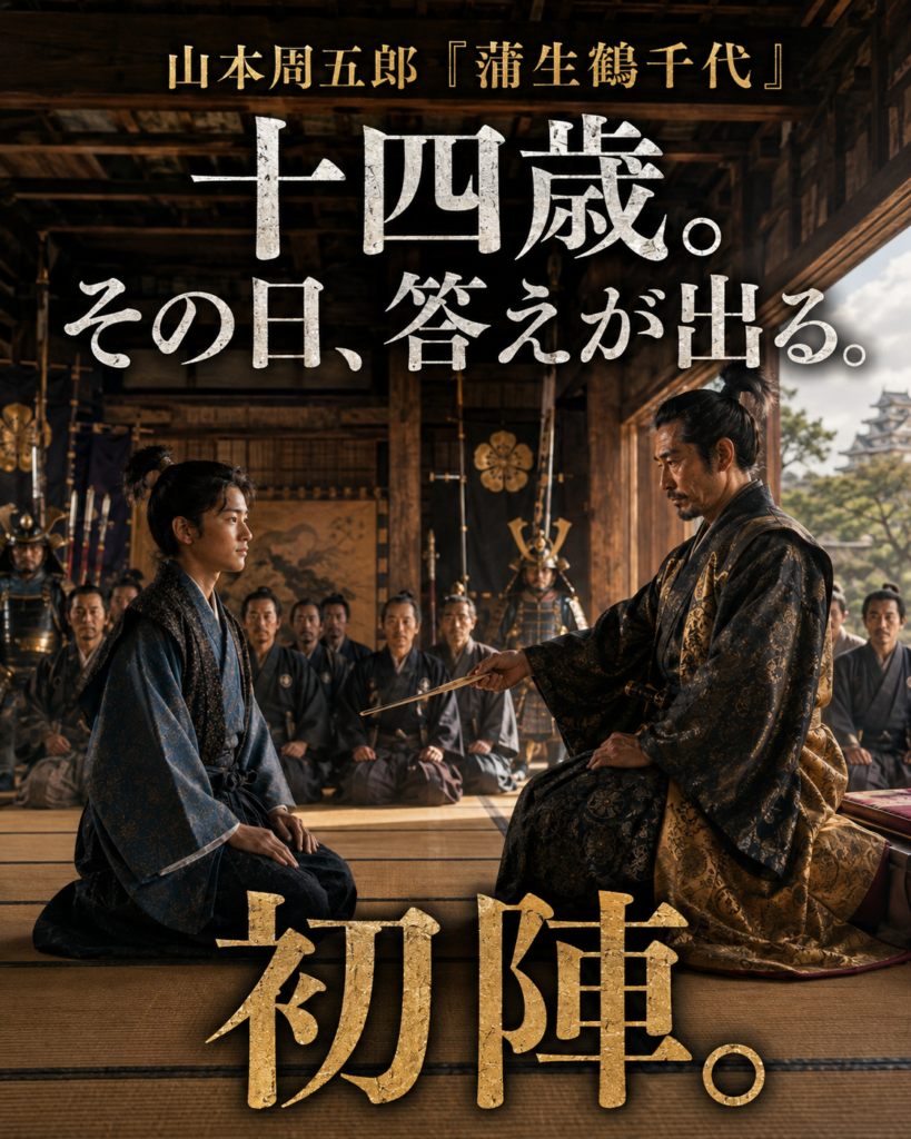 『蒲生鶴千代』物語を巡るカード5「十四歳。その日、答えが出る。」