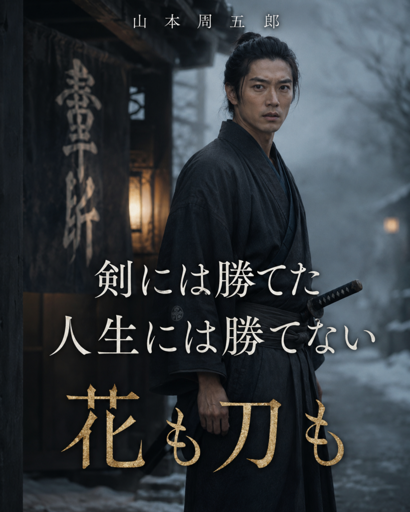 『花も刀も』物語を巡るカード1：剣には勝てた、人生には勝てない