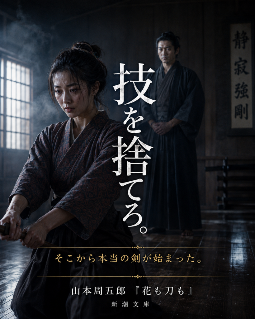 『花も刀も』物語を巡るカード5：技を捨てろ