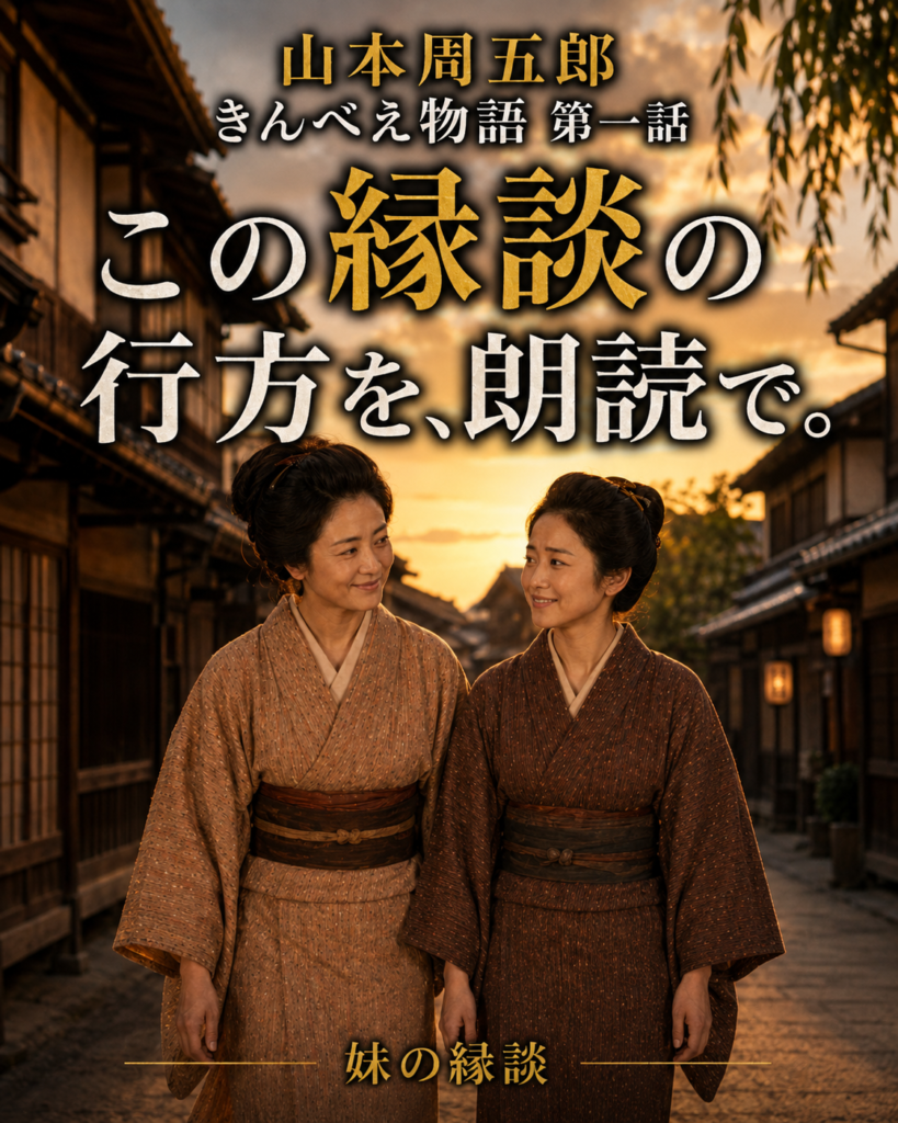 山本周五郎「妹の縁談」物語を巡るカード8：この縁談の行方を、朗読で。