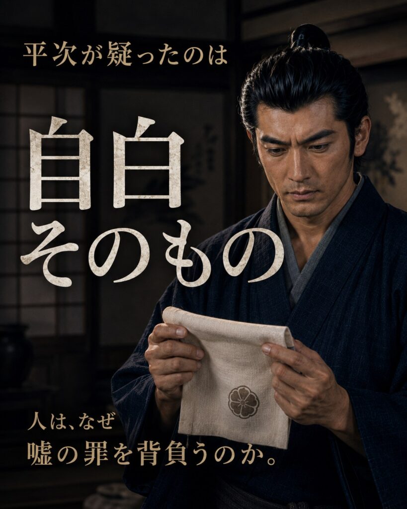 「人形の誘惑」物語を巡るカード4：平次が疑ったのは自白そのもの