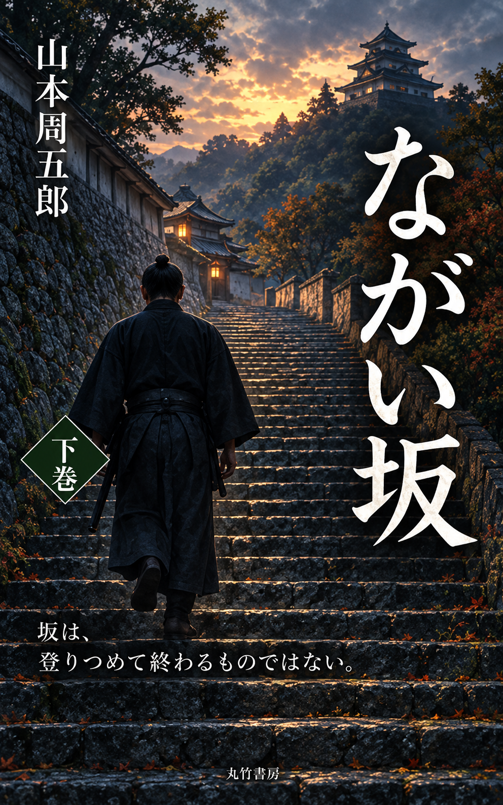 山本周五郎『ながい坂 下巻』丸竹書房版の表紙