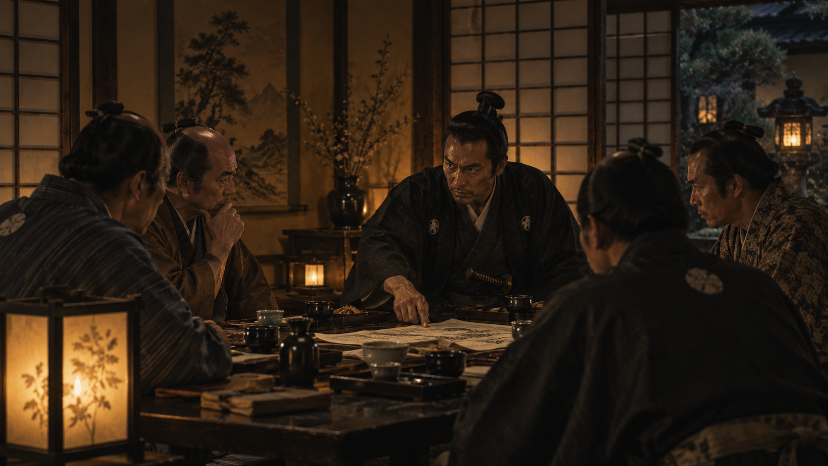 『ながい坂 下巻』第二十四章の章前扉「阿波重にて」