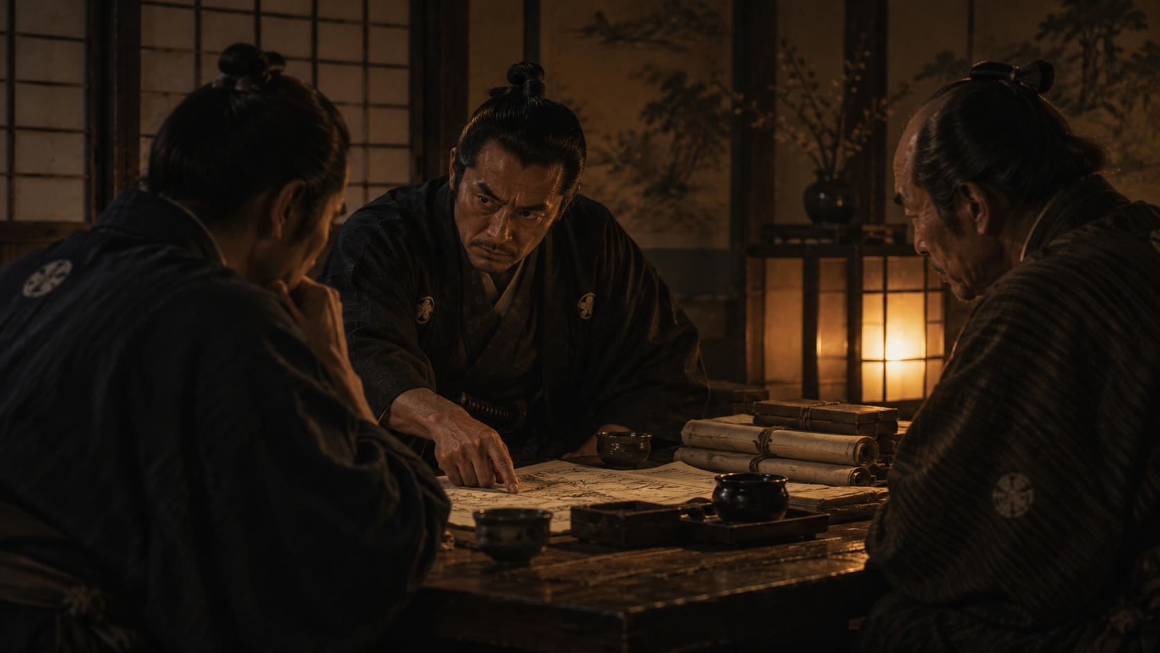 『ながい坂 下巻』第二十五章の章前扉「阿波重にて」