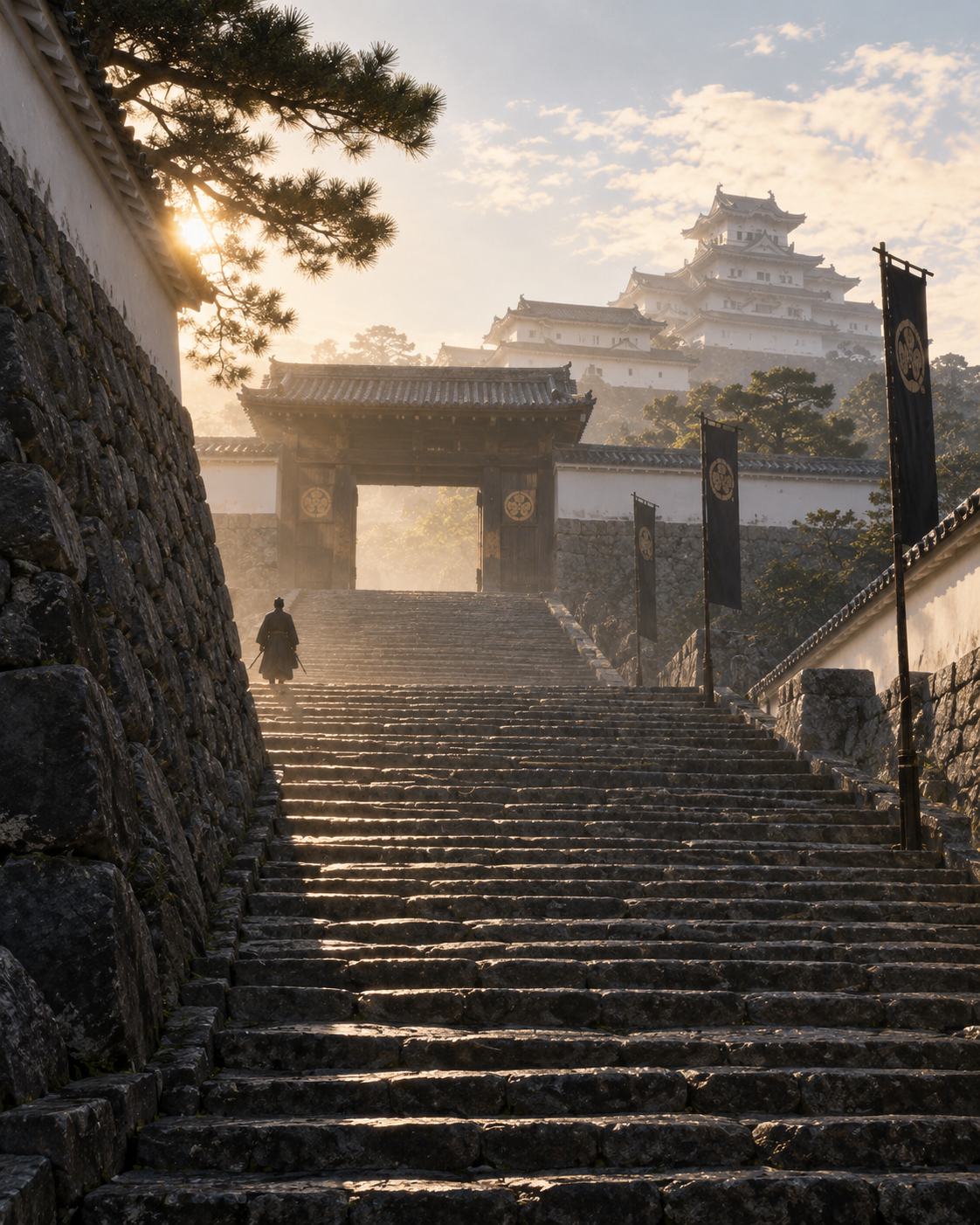 『ながい坂 下巻』終章の縦長象徴画像